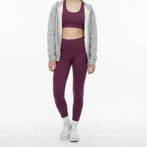 Victoria Sports Total knockout Burgundy Leggings